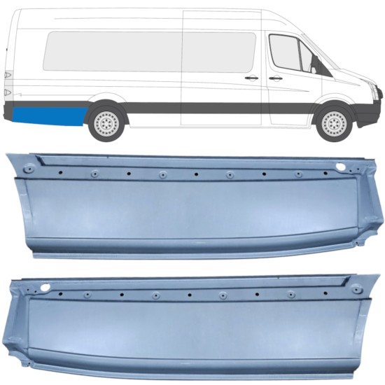 Panneau de réparation arc d'aile arrière pour Volkswagen Crafter 2005-2017 / Gauche+Droit / Ensemble 14359