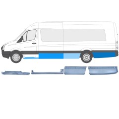 Ensemble de panneaux de réparation pour Volkswagen Crafter 2005-2017 / Gauche / 14507