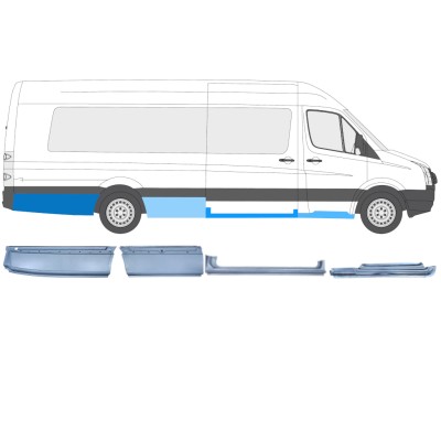 Ensemble de panneaux de réparation pour Volkswagen Crafter 2005-2017 / Droite / 14506
