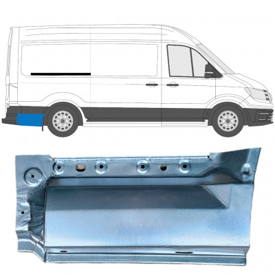 Panneau de réparation arc d'aile arrière pour Volkswagen Crafter / MAN THE 2017- / MWB / LWB / Droite 11592