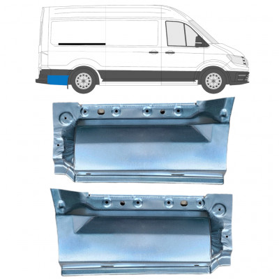 Panneau de réparation arc d'aile arrière pour Volkswagen Crafter / MAN THE 2017- / MWB / LWB 11594