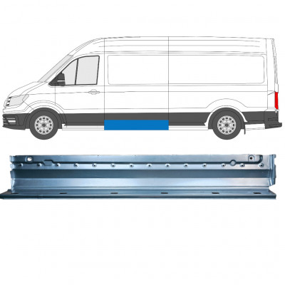 Panneau de réparation latérale avec trous pour moulure pour Volkswagen Crafter / MAN THE 2017-  / Gauche 11604