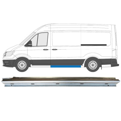 Réparation bas de caisse de sur porte latérale pour Volkswagen Crafter 2017- / Gauche 15059