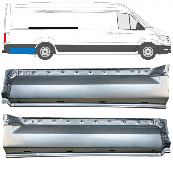 Panneau de réparation arc d'aile arrière pour Volkswagen Crafter / MAN THE 2017- / XLWB / Ensemble 11597