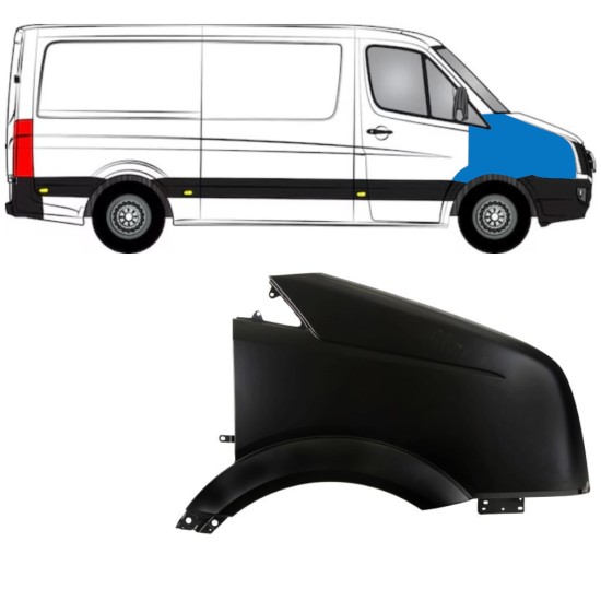 Aile avant pour Volkswagen Crafter 2005-2017 / Droite 15352