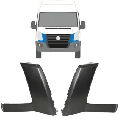 Moulure sous-phare pour Volkswagen Crafter 2005-2011 / Gauche+Droit / Ensemble 16856