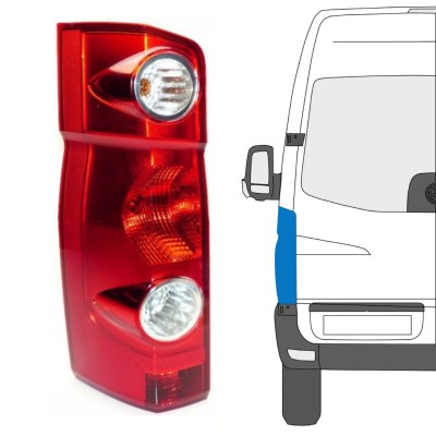 Feu arrière pour Volkswagen Crafter 2005-2017 / Gauche 15573