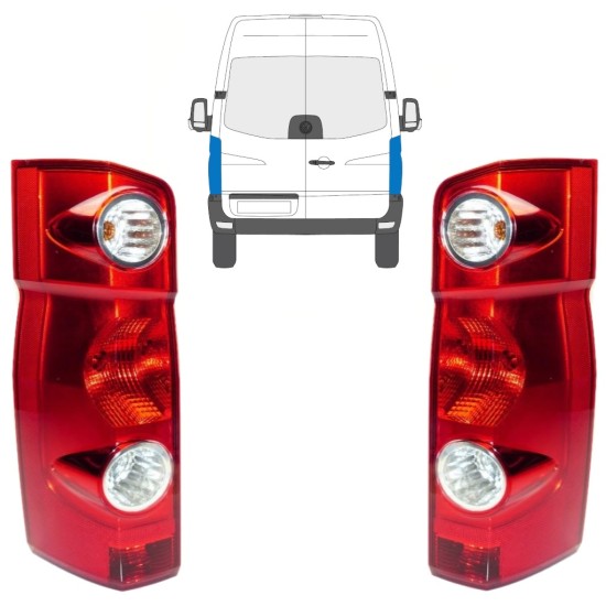 Feu arrière pour Volkswagen Crafter 2005-2017 / Gauche+Droit / Ensemble 15574