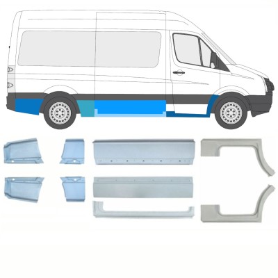 Ensemble de panneaux de réparation pour Volkswagen Crafter 2005-2017 / Gauche+Droit / 15541