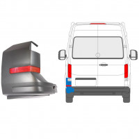 Coin du pare-chocs arrière + lampe réfléchissante pour Volkswagen Crafter 2017- / Gauche /  9992