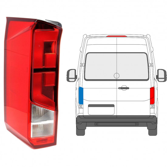 Feu arrière pour Volkswagen Crafter 2017- / Gauche 12921