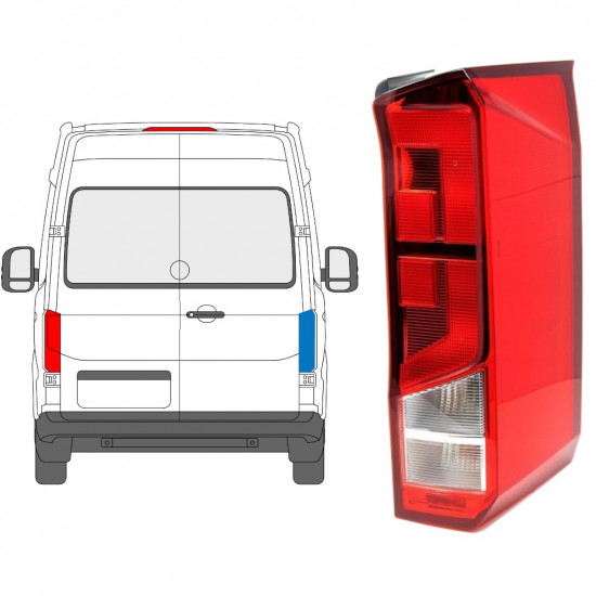 Feu arrière pour Volkswagen Crafter 2017- / Droite 12920