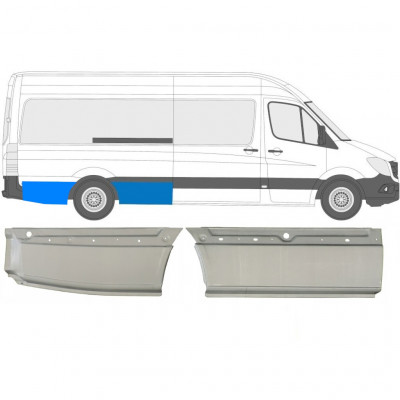 MERCEDES SPRINTER 2006- EMPATTEMENT LONG 2x PANNEAU DE RÉPARATION DE L\'AILE ARRIÈRE / SET / DROIT