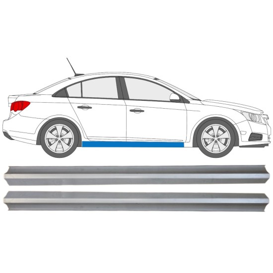 Réparation bas de caisse inférieure pour Chevrolet Cruze 2009-2014 / Gauche+Droit / Ensemble 15103 Réparation bas de caisse inférieure pour Chevrolet Cruze 2009-2014 / Gauche+Droit / Ensemble 15103