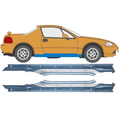 Panneau de réparation du seuil pour Honda Civic Del Sol 1992-1998 / Gauche+Droit / Ensemble 10537