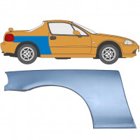 Panneau de réparation arc d'aile arrière pour Honda Civic CRX Del Sol 1992-1998 / Droite 5649