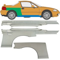 Réparation bas de caisse + passage de roue arrière pour Honda Civic Del Sol 1992-1998 / Ensemble 9519