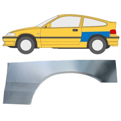 Panneau de réparation arc d'aile arrière pour Honda CRX 1987-1992 / Gauche 16338