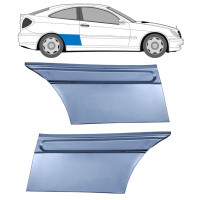 Panneau de réparation arc d'aile arrière pour Mercedes CL203 2000-2008 / Gauche+Droit / Ensemble 9619