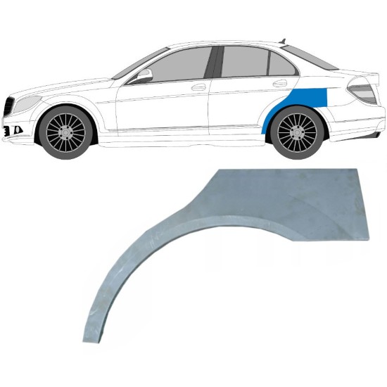 Panneau de réparation arc d'aile arrière pour Mercedes C-Class W204 2007-2014 / Gauche 5356