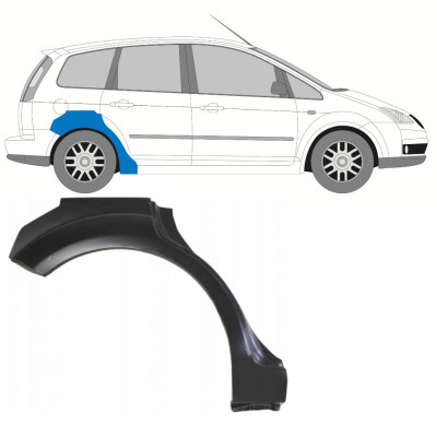 Panneau de réparation arc d'aile arrière pour Ford Focus C-MAX 2003-2007 / Droite 7690