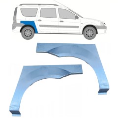Panneau de réparation arc d'aile arrière pour Dacia Logan 2004-2009 / Gauche+Droit / Ensemble 11521