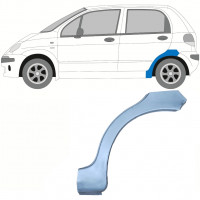 Panneau de réparation arc d'aile arrière pour Daewoo Matiz 1998-2008 / Gauche 8330