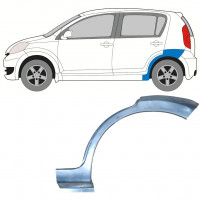 Panneau de réparation arc d'aile arrière pour Daihatsu Sirion 2005-2010 / Gauche 8133