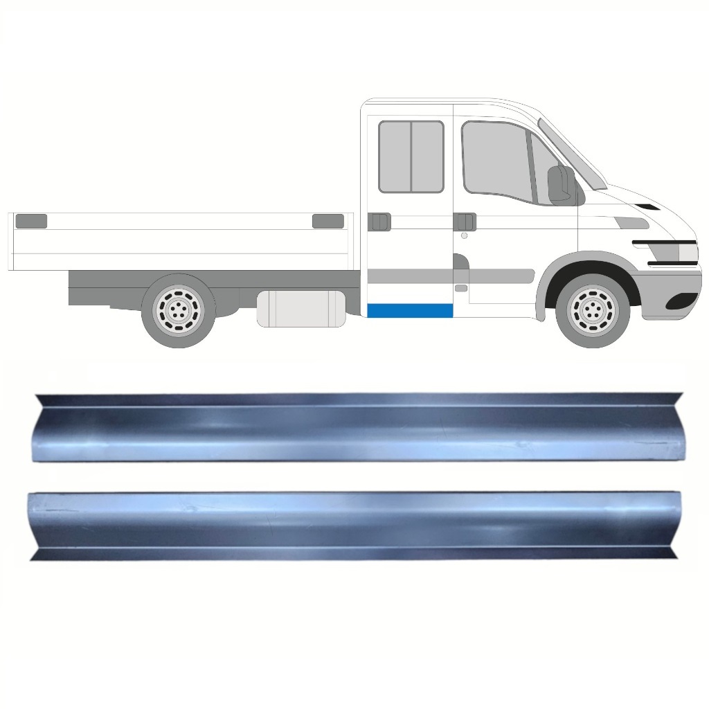 Restagraf Agrafes Moulure Ceinture Caisse IVECO Daily VI - Sachet De 16 (Blanc/Noir)