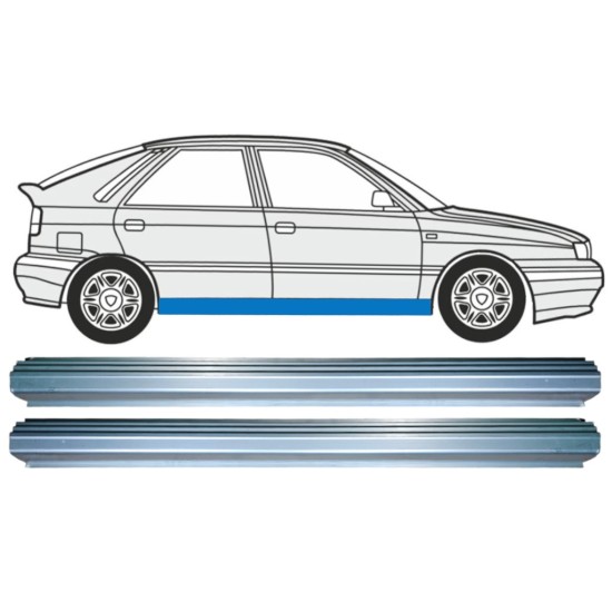 Réparation bas de caisse pour Lancia Delta 1993-1999 / Gauche+Droit / Ensemble 15217