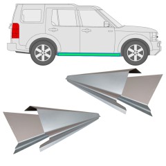 Réparation bas de caisse intérieur + extérieur pour Land Rover Discovery 2004-2009 / Gauche+Droit / Ensemble 10939