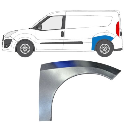 Panneau de réparation arc d'aile arrière pour Fiat Doblo 2010-2022 / Gauche 15037