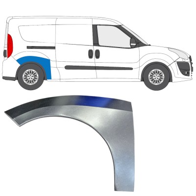 Panneau de réparation arc d'aile arrière pour Fiat Doblo 2010-2022 / Droite 15036