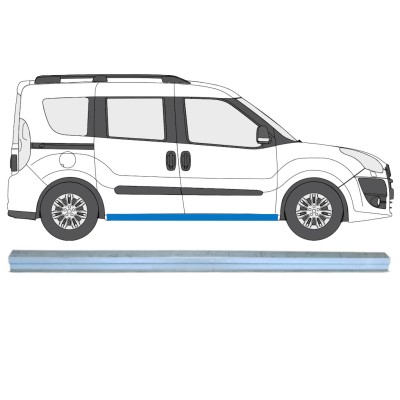 Réparation bas de caisse pour Opel Combo D 2011-2018 / Gauche = Droite (symétrique) 15362
