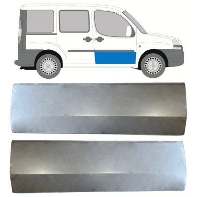 Panneau de réparation de porte avant pour Fiat Doblo 2001-2010 / Gauche+Droit / Ensemble 14620