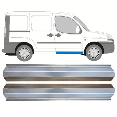 Réparation bas de caisse de porte avant pour Fiat Doblo 2001-2010 / Gauche+Droit / Ensemble 14622