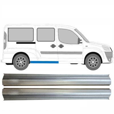 Réparation bas de caisse arrière pour Fiat Doblo 2001-2010 / Gauche+Droit / Ensemble 14624