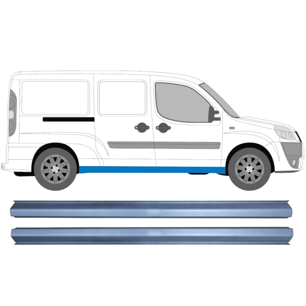 Réparation Bas De Caisse Pour Fiat Doblo Maxi 2001-2010 / Ensemble 11347