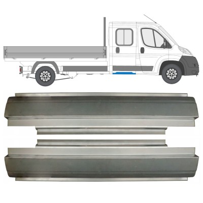 Réparation bas de caisse arrière pour Fiat Ducato 2006-2014 / Gauche+Droit / Double cabine / Ensemble 14565