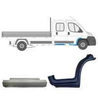 Ensemble de panneaux de réparation pour Fiat Ducato 2006-2014 / Droite / Double cabine / 14796 Ensemble de panneaux de réparation pour Fiat Ducato 2006-2014 / Droite / Double cabine / 14796