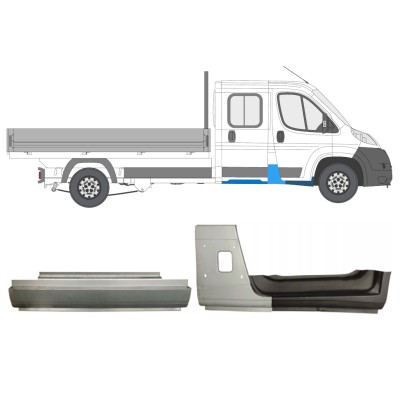 Ensemble de panneaux de réparation pour Fiat Ducato 2006-2014 / Droite / Double cabine / 14800