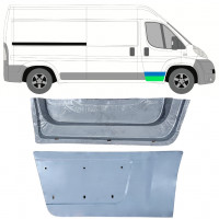 Panneau de réparation de porte avant intérieur + extérieur pour Fiat Ducato 2006- / Droite / Ensemble 12004