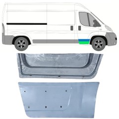 Panneau de réparation de porte avant intérieur + extérieur pour Fiat Ducato 2006-2025 / Droite / Ensemble 12004