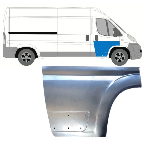 Panneau de réparation de porte avant pour Fiat Ducato 2006-2026 / Droite 16269