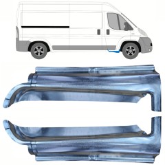 Réparation bas de caisse de porte avant pour Peugeot Boxer 2006-2025 / Gauche+Droit / Ensemble 14111