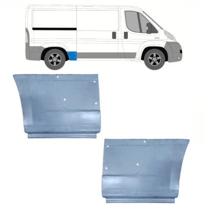 Panneau de réparation arc d'aile arrière pour Fiat Ducato 2006-2014 / Gauche+Droit 15113