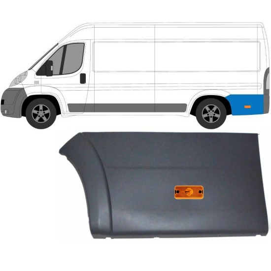 Moulure latérale arrière avec lampe pour Fiat Ducato 2006-2018 / Gauche / Ensemble 10681