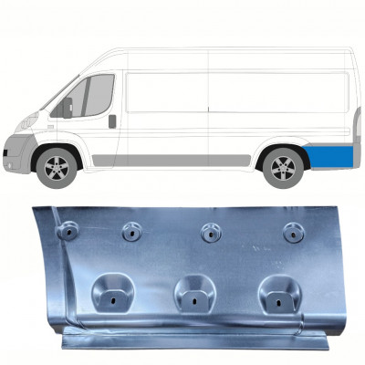 Panneau de réparation arc d'aile arrière pour Fiat Ducato 2006- / LWB / Gauche 8655