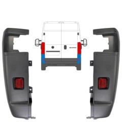 Pare-chocs arrière à 270 degrés pour Citroen Jumper 2006-2018 / Gauche+Droit / Ensemble 14064