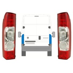 Feu arrière pour Fiat Ducato 2006-2014 / Gauche+Droit / Ensemble 10026